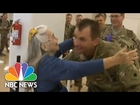'Hug Lady' Gives Priceless Gift To Soldiers | NBC News