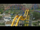 Batman: The Ride 4D Free-Fly Coaster Promo POV B-Roll Six Flags Fiesta Texas Roller Coaster Spin