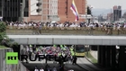 Colombia: Topless women protest sexual abuse at 'March for Life' *EXPLICIT*