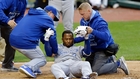 Escobar hit in the head in Royals' loss