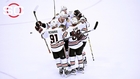 Blackhawks sweep Wild, advance to conference finals