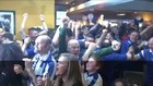 Fans erupt at bar after Leicester City scores