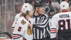 Duncan Keith ejected for swinging his stick