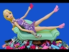 ELSA STEALS ANNA'S SHOES! Frozen Kids Krista and Kristoff Jr Go To Barbie Park DisneyCarToys