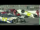 NASCAR Multi Car Crash Upside Down Car Parker Kilgermann Joey Logano, Matt Kenseth