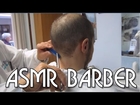 Traditional old style Italian barber shop, comb, scissors and razor ASMR relaxing noises