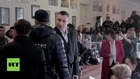 Ukraine: Topless FEMEN activist hounds Klitschko for 'homo-fascism' *EXPLICIT*