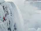 Raw: Climber First to Scale Ice at Niagara Falls