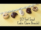 DIY Polymer Clay Girl Scout Cookie Charm Bracelet!