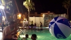 Vegas Tourist Tries to Jump onto Giant Inflatable Ball