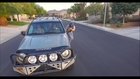 Longboarder Propels Himself Against Truck, Speeds Down Hill