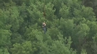 Helicopter Rescue of Stranded Cop in Texas Flood Waters