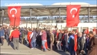 Hundreds march in unity against Saturday’s twin bombings in Istanbul