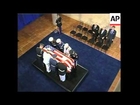 Nancy bids farewell, mourners file past