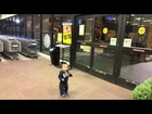 First time reaction to automatic sliding doors