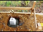 土留め　基礎工事　束石の設置　（ＤＩＹ）　【物置増築工事】