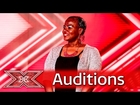 Abiola Allicock gives Simon the giggles | Auditions Week 1 | The X Factor UK 2016