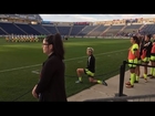 Soccer star Megan Rapinoe follows Colin Kaepernick in kneeling for anthem