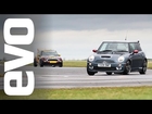 Best Motoring Mini Cooper race | evo TRACK BATTLE