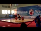 Erika Ropati Frost 77kg snatch- Oceania Weightlifting Championships 2014
