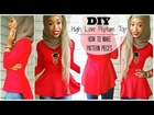 DIY High Low Peplum Top | Tutorial | How to Make a Pattern