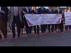 Men Walk in Bright Pink High Heels to Raise Money to Fight Domestic Violence