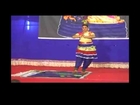 Drawing a Picture Using Toe while Performing Karagam Dance by a Minor Female