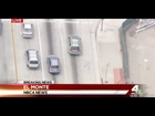 Los Angeles Police Chase 22 April 2014 (KNBC) Fat thug runs to Taco Bell :)