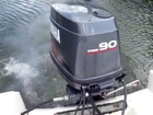 Yamaha two stroke low speed running 1400 rpm at the dock