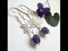 Beginner Wire Wrapped Jewelry Tutorial : Flower Earrings Part 2