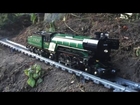 Large/Awesome Lego Train Set. Going through the Garden & House