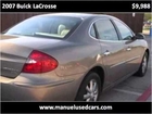 2007 Buick LaCrosse Used Cars Dallas Fort Worth TX