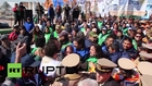 Argentina: Fireworks fly at anti-US 'vulture fund' demo in Buenos Aires