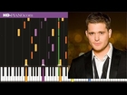 How to play Michael Buble Put your hand on my shoulder   Piano tutotial  100% speed