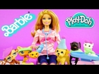 Barbie Pet Vet X-Ray Playset Play Doh Birthday Party Littlest Pet Shop Playdough Toys Video