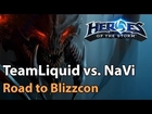► Heroes of the Storm Pro Gameplay: NaVi vs. TeamLiquid - Road to Blizzcon