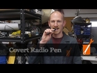 Covert radio pen with bone conduction speaker