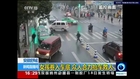 Teenage girl survives terrifying van hit in China