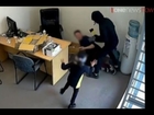 Fearless six-year-old girl tries to stop an axe-wielding robber