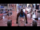 500 pound heavy deadlifts full back workout