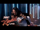Jimmy Kimmel Does Julia Louis-Dreyfus Squats For Joe Biden