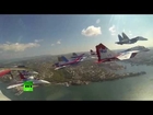 Spectacular video: Russia's top aces perform stunts in Crimea's skies