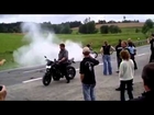 Kawasaki Z1000 Smokey Burnouts Show top speed test review sound crash stunt
