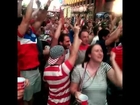 Baltimore fans celebrate USA win vs Ghana at Power Plant Live