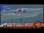 Former President George H.W. Bush Celebrates 90th Birthday with Parachute Jump