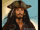 Realistic Portrait Digital Painting #2 | Drawing Johnny Depp as Captain Jack Sparrow