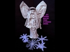 DIY PAPIER MACHE ANGEL - Free Standing Country Style - Christmas Angel - sculpture, paper arts