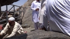 Inside Ghar-e-Hira jabl-e-noor on the mountain of Makkah 8 April 2013 in Saudi Arabia