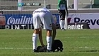 Dog Interrupts Soccer Game For A Belly Rub
