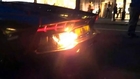 Lamborghini Aventador Catches Fire After Driver Shows Off Revving It Up!